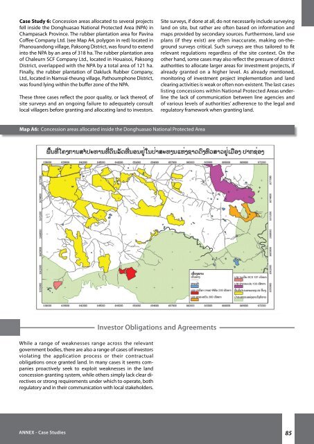 Concessions and Leases in the Lao PDR