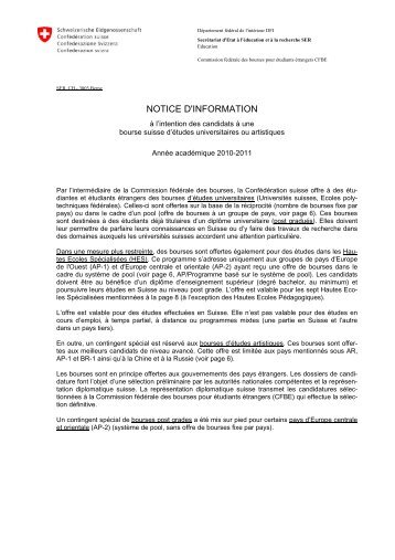 NOTICE D'INFORMATION