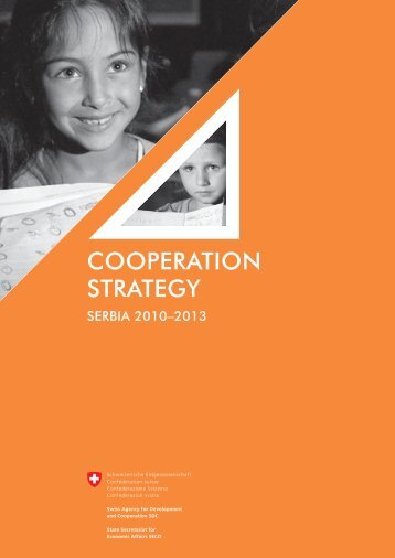 Cooperation Strategy Serbia 2010 - 2013 - Deza - admin.ch
