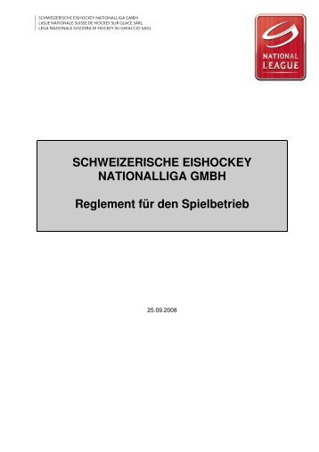 SCHWEIZERISCHE EISHOCKEY ... - Swiss Ice Hockey