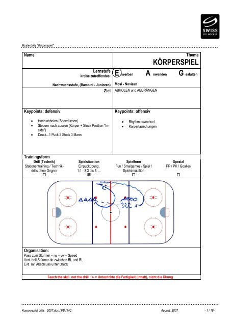 KÃRPERSPIEL - Swiss Ice Hockey