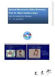 General Movements (GMs) Workshop Prof. Dr. Mijna Hadders-Algra