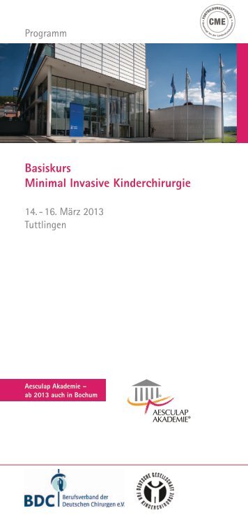 Basiskurs Minimal Invasive Kinderchirurgie - Aesculap Akademie