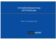 Immobilienbewertung DCF-Methode - Swiss Prime Site