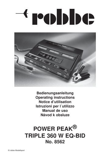 POWER PEAKÂ® TRIPLE 360 W EQ-BID - Swiss RC Helistuff