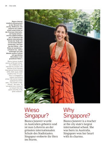Wieso Singapur? Why Singapore? - Swiss