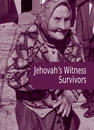 Jehovah's Witness survivors - Swiss Banks Settlement: In re ...