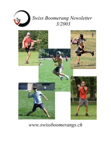 [PDF] Swiss Boomerang Newsletter 3/2003