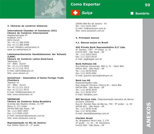 Como Exportar Suíça - Swisscam