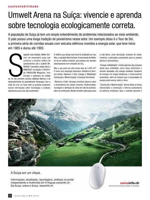 Negócios suíços no Brasil Swiss business in Brazil - Swisscam