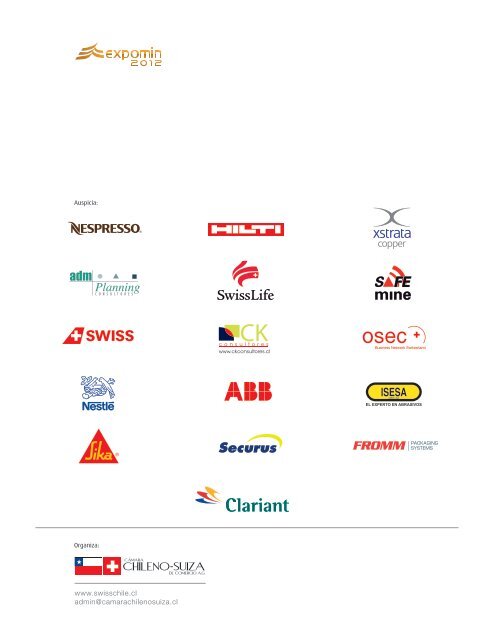 EMPRESAS SUIZAS EN EXPOMIN 9 al 13 de abril de 2012