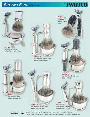 shaving sets made in italy - Swissco