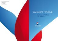 Swisscom TV Setup