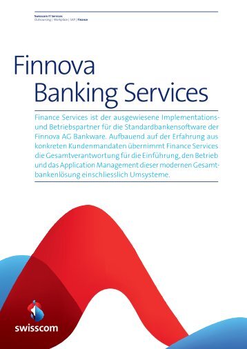 Factsheet Finnova Banking Services - Swisscom