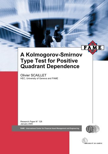 Type Test for Positive Quadrant Dependence A Kolmogorov-Smirnov