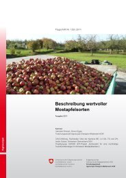 Beschreibung wertvoller Mostapfelsorten - Agroscope - admin.ch