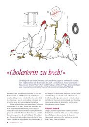 Â«Cholesterin zu hoch!Â» - Schweizerische Herzstiftung