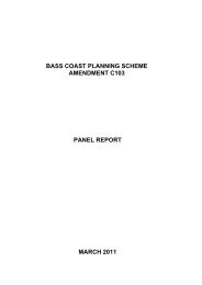 Panel Report - Bass Coast Shire Council