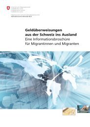 Geldüberweisungen aus der Schweiz ins Ausland Eine ... - SwissInfo