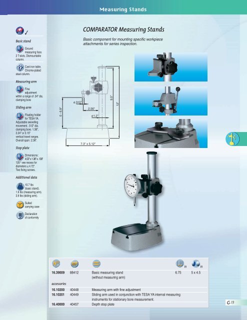 Measuring Stands / TESA - Swiss Instruments Ltd