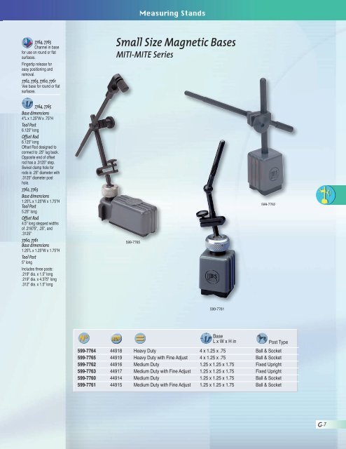 Measuring Stands / TESA - Swiss Instruments Ltd