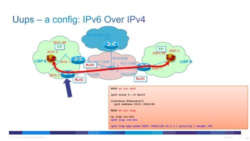 LISP Migration zu IPv6 mit LISP - Swiss IPv6 Council