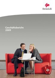 GeschÃ¤ftsbericht 2009 - Swiss Life