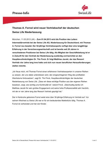 pdf-Format - Swiss Life