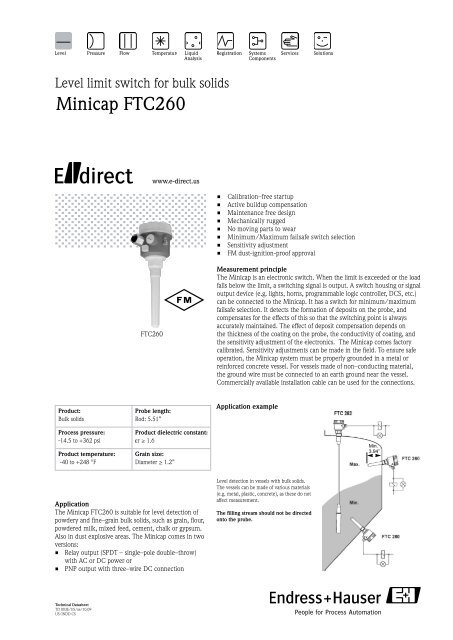 Minicap Ftc260 Endress Hauser