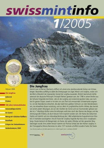 2005/1 Die Jungfrau (PDF, 407Kb) - Swissmint