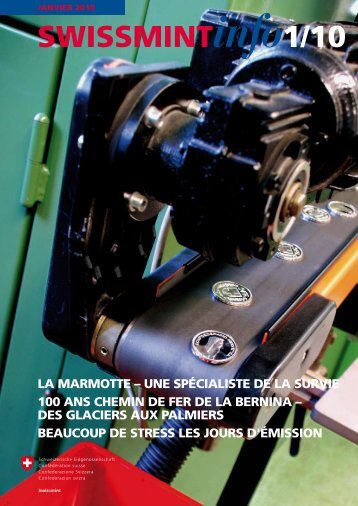 La marmotte - une spécialiste de la survie (PDF, 618Kb) - Swissmint