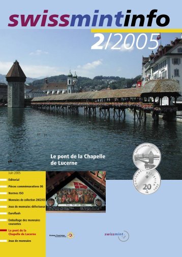 Le pont de la Chapelle de Lucerne (PDF, 420Kb) - Swissmint