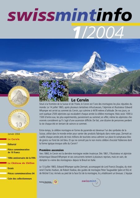 2004/1 - Le Cervin (PDF, 380Kb) - Swissmint