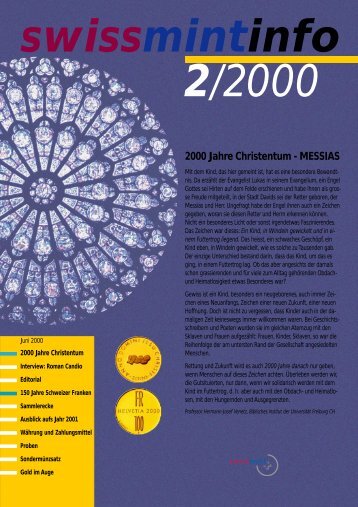 2000 Jahre Christentum - MESSIAS - Swissmint