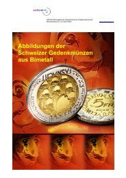 Abbildung der bisherigen Gedenkmünzen aus Bimetall ... - Swissmint