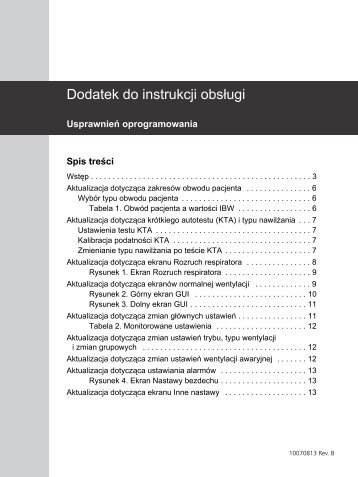 Dodatek do instrukcji obsÅugi - Covidien