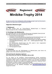 Reglement Pichard Racing Minibike-Trophy 2014 - FMS