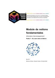 Module de notions fondamentales - Swiss Nano Cube