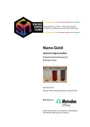 Nanogold (Optik) Experimentieranleitung - Swiss Nano Cube