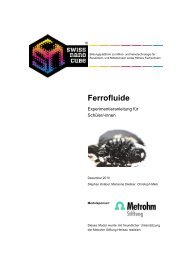 Ferrofluid Experimentieranleitung - Swiss Nano Cube