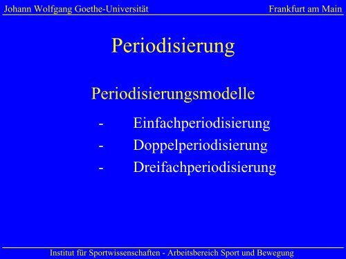 Periodisierungsmodelle im Krafttraining - Swiss Olympic