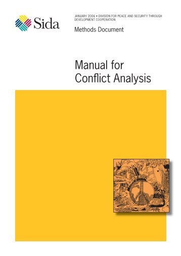 Manual for Conflict Analysis - Swisspeace