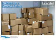 Essential Archives for a Peaceful Future - Swisspeace