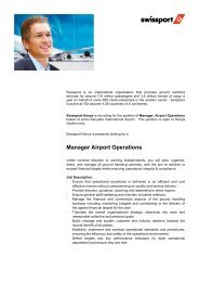 Manager Airport Operations, Swissport Kenya