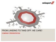 FROM LANDING TO TAKE-OFF: WE CARE! - Swissport