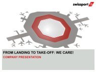 FROM LANDING TO TAKE-OFF: WE CARE! - Swissport