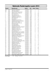 Startzeiten Nat. Regatta Lauerzersee (Stand 19.4.2013)