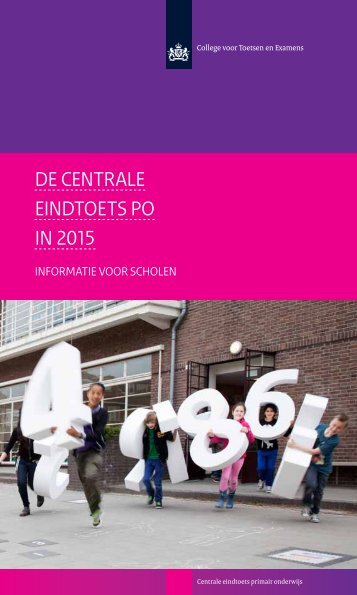 DE centrale EINDtoets PO in 2015