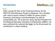 Leong Kin Mun, Malaysian Industry-Government ... - SWITCH Asia