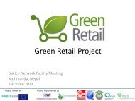 Green Retail in India - Switch Asia